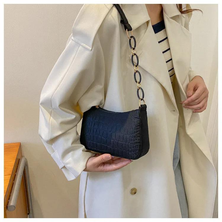 

Lady Felt Armpit Design Luxury Tote Released Fashi Ladies Handbag Under Crescent Small Square Bag чёрный