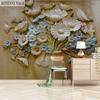 3D Embossed Vase Flower Art Wallpaper Wall Painting European Style Living Room Study Room Bedroom Mural Decor