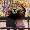 Golden Leopard Pattern Rain Umbrella