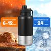 32oz 3-in-1 Portable Dog Water Bottle With 2 Bowls, Leak-proof Travel Water Dispenser For Walking And Hiking
