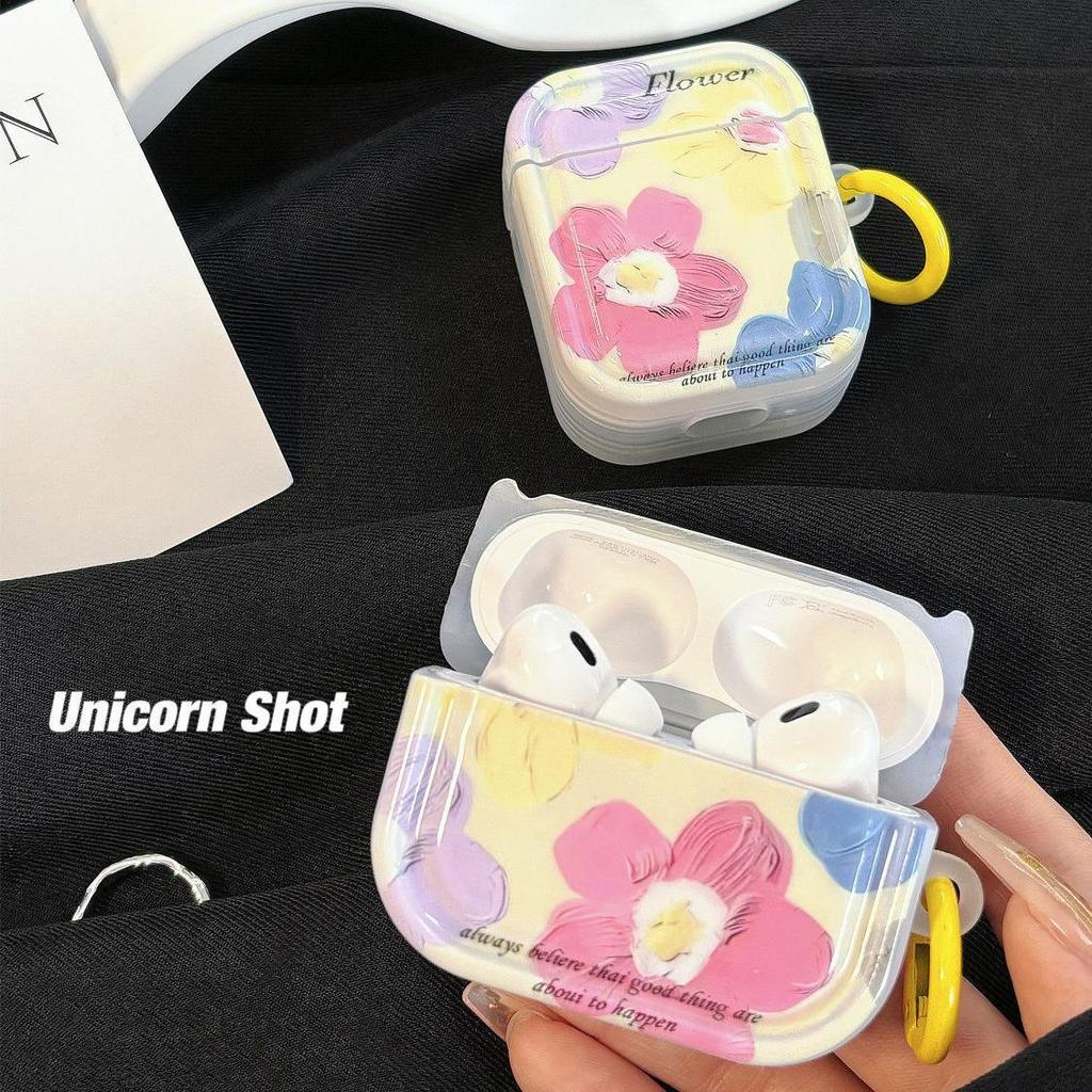 Oil Painting Floral Protective Soft Case for Apple AirPods 1/3/4/5