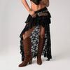 Sommer Europäischer und Amerikanischer Sexy Spitzenrock Cowgirl-Stil Unregelmäßiges Design Damenrock