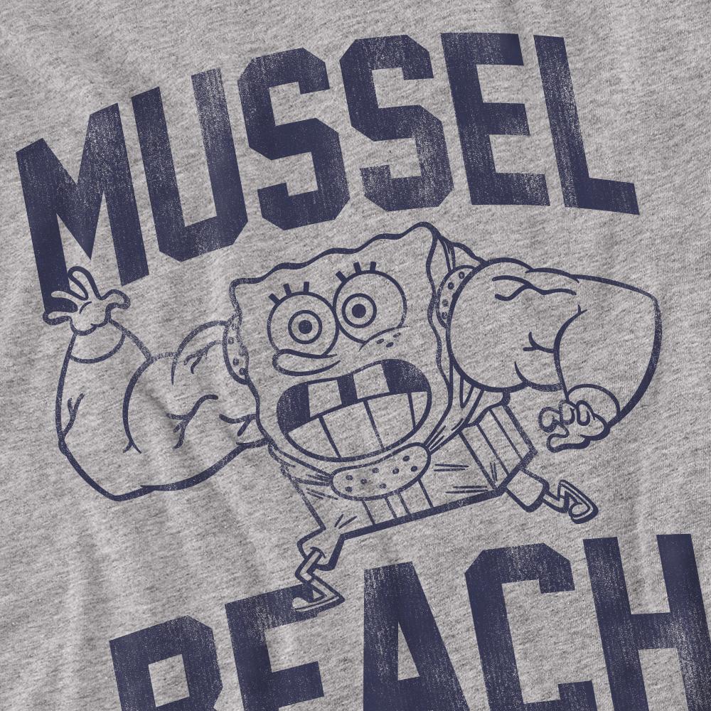 SpongeBob SquarePants Unisex Adult Mussle Beach Lifting Team T-Shirt
