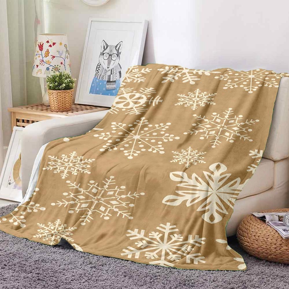 1Pc Christmas Santa Bunnies Blanket Soft And Comfortable Casual Warm Camping Travel Christmas Halloween Gift M91725