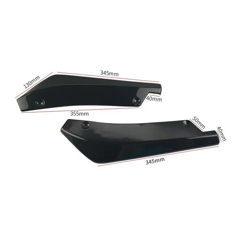 2pcs Universal Car Rear Bumper Carbon Fiber Lip For BMW E81 E87 F20 F21 E88 E82 1 Series F45 F23 F46 2 Series E46 E90 F30 Amagi