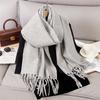 New Winter Scarf For Women Long Warm Cashmere Scarves Hijab Solid Lady Shawl Wrap Female Pashmina Bandana Head Scarfs