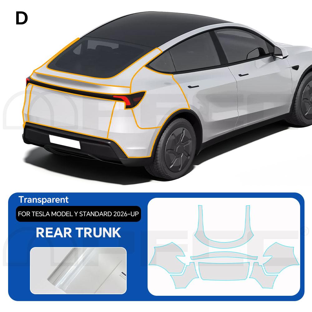 For Tesla Model Y Standard 2026-UP TPU Paint Protection Film Anti-Scratch Pre-cut PPF Car Body Clear Bra Resistant Repairable