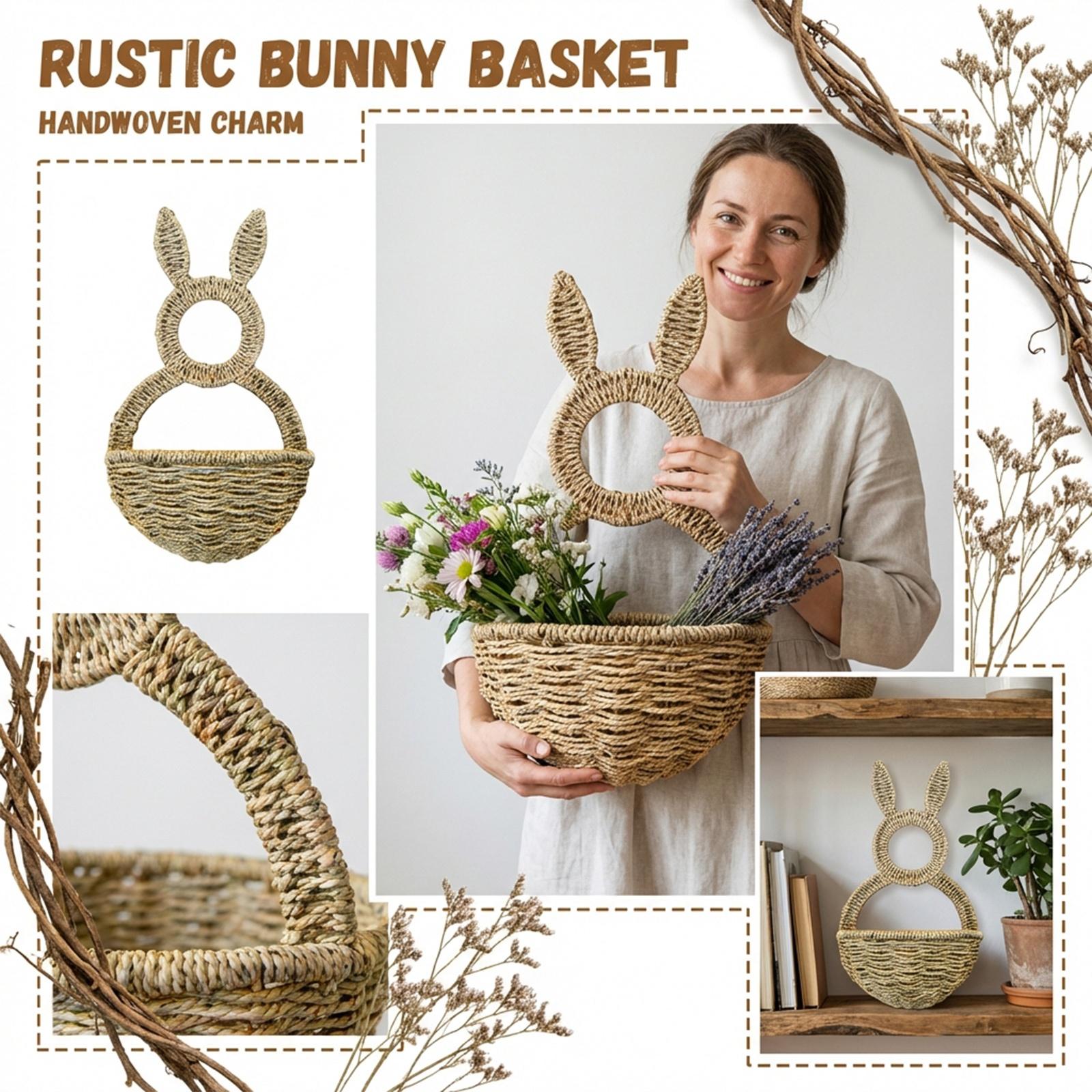 40cm Practical Rattan -Shaped Basket One Size