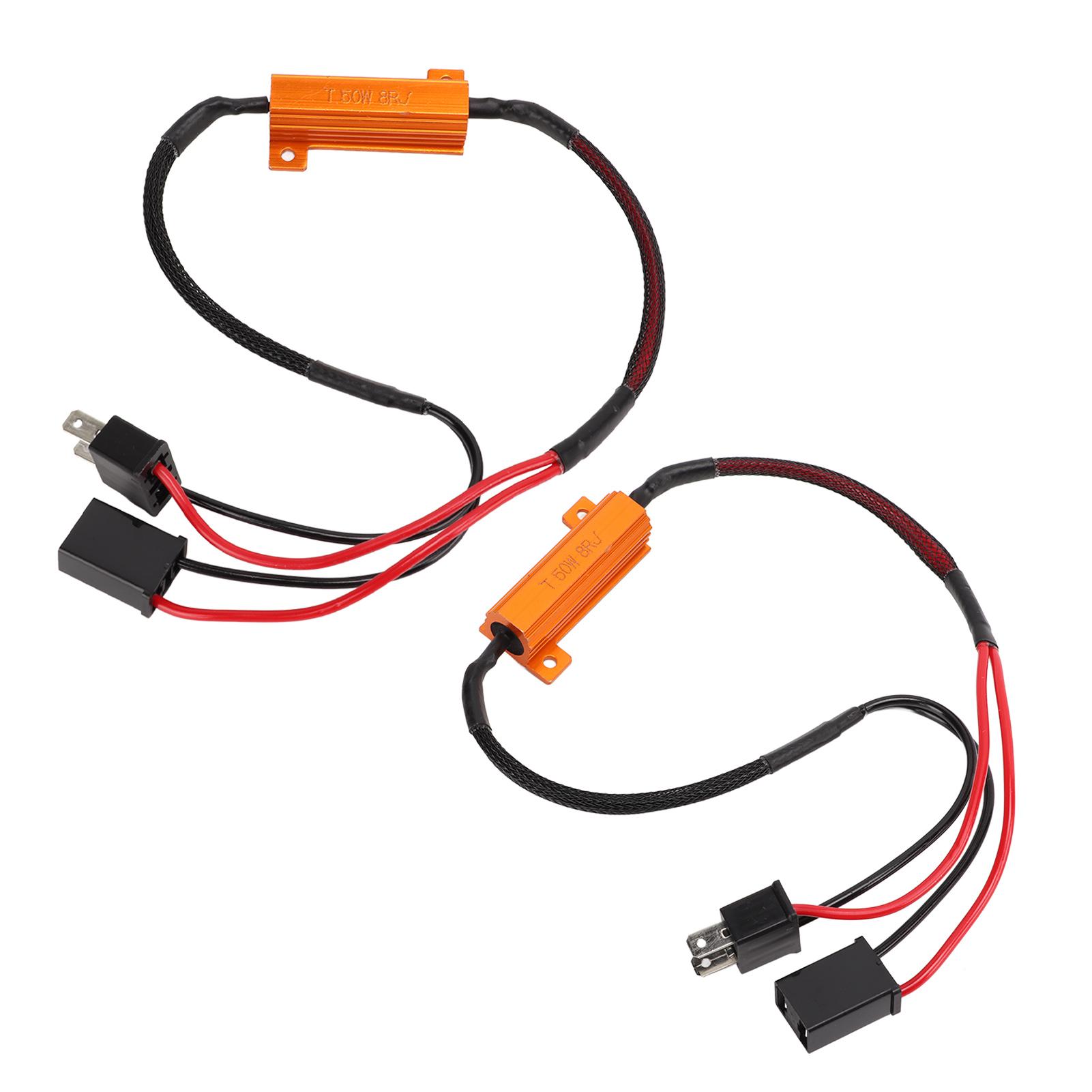 

LED Decoder H7 Aluminum Housing Single Resistance Wire LED Headlight Fault Decoder