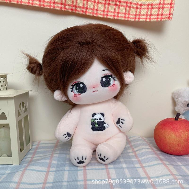 Kawaii IDol Doll 20cm Anime Plush Star Dolls Stuffed Customization Figure Toys Cotton Baby Plushies Toys Kids Collection Gifts