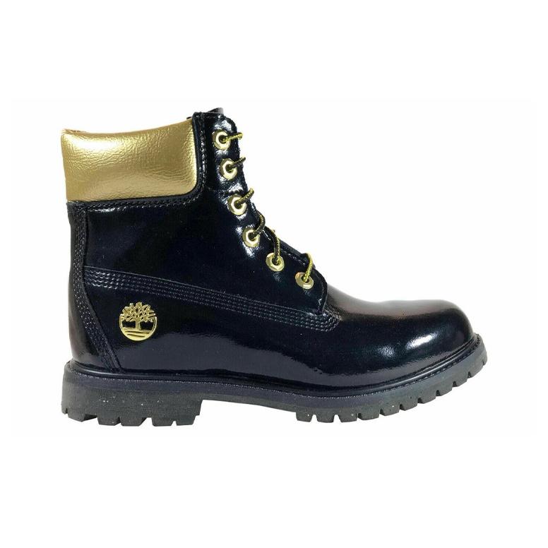 Timberland Stivali da lavoro da donna a taglio medio edizione limitata Midnight 6 pollici stivali neri A1U6H