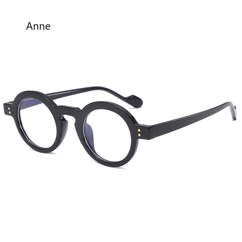 

New Round Glasses Frame Women Men Small Frames Computer Optical Eyeglasses Vintage Designer Leopard Black Glass Clear Lens