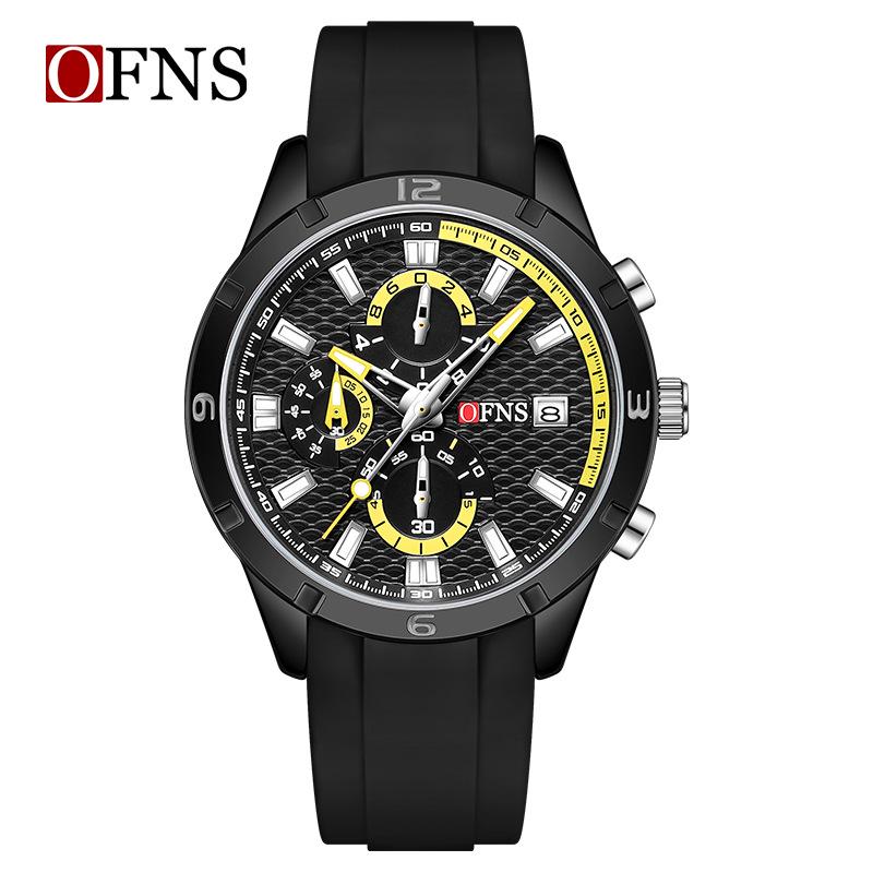 Trendy Men's Quartz Waterproof Watch with Calendar