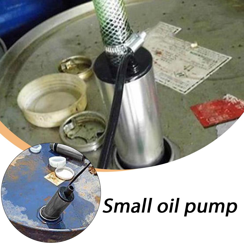12V Submersible Oil Pump with Battery Clamps and Inline Switch Electric Fuel Transfer Pump Water Oil Transfer Refueling Pump