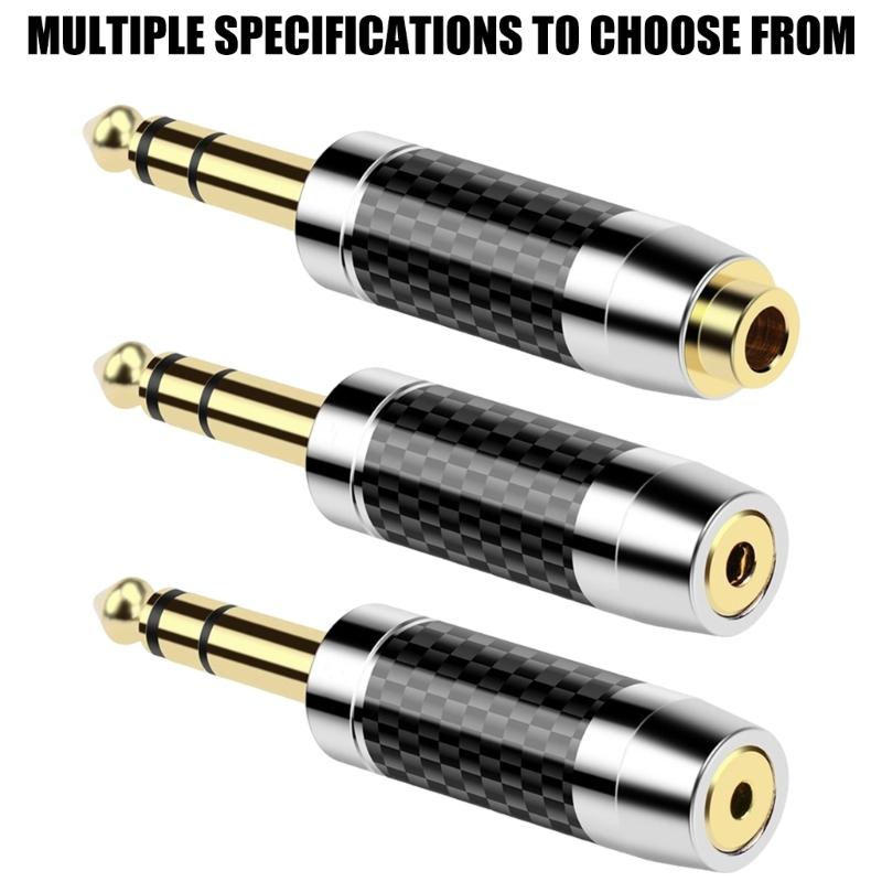 HiFi Sound 6.35mm To 2.5 3.5 4.4mm Earphone Sound Adapter, Metal Headphone Converters for Enhances Sound Experiences