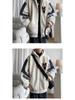 Youth Lambswool Plush Hooded Jacket - Men's Warm Velvet Winter Coat for Junior High, High School, and University Students.