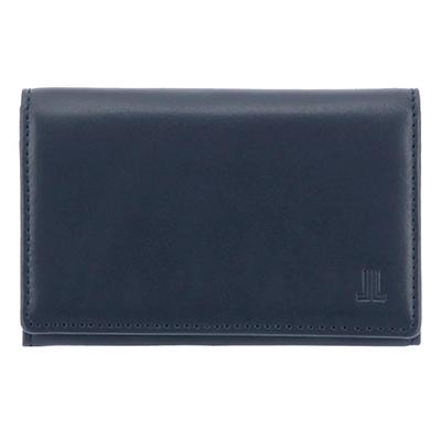 Porta-cartões de visita com combinação em relevo JLMW7EM1 azul marinho Masculino [30]