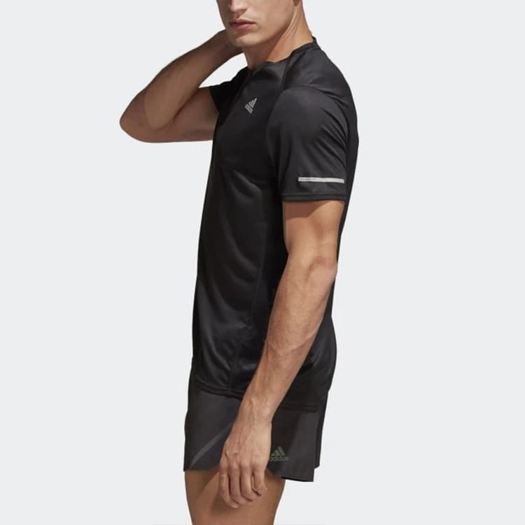 Adidas T Shirts Men's Black Crew Neck Moderate Straight Fit CG1953