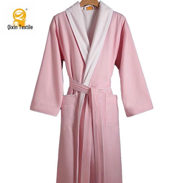 Luksusowy Szybkoschnący Szlafrok Unisex: Długie, Wodochłonne i Odprowadzające Pot na Wiosnę/Jesień