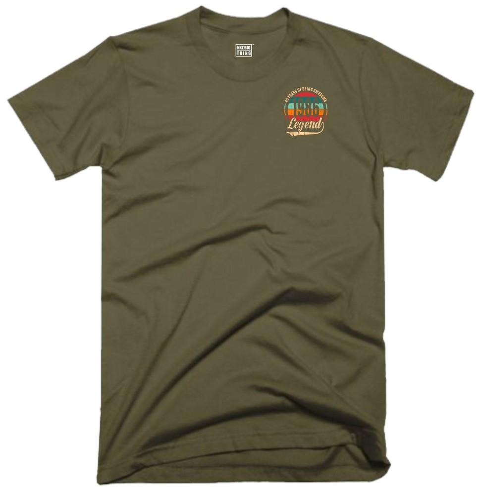 40th Birthday Legend T Shirt Pocket 40 Years Awesome Vintage 1986 Funny Gift Top M