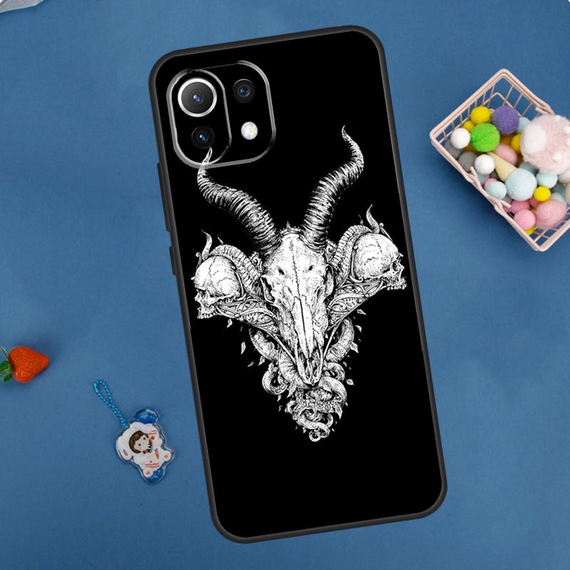 Goat Head Satan Case For Xiaomi 15 Ultra 13 14 11T 12T 13T 14T Pro POCO X7 Pro F5 F6 M6 X3 X5 X6 Pro Coque