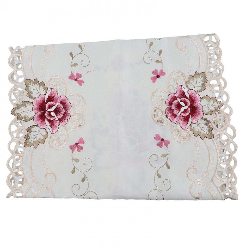 Tablecloth 40x85cm Satin Fabric Table Runners White