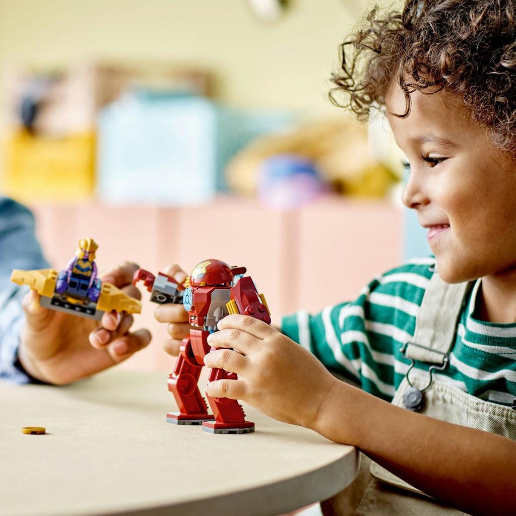 LEGO Super Heroes Iron Man Hulkbuster vs. Thanos Toy - Toy Set, Gift, Building Blocks, Boys, Girls, Children Ages 4, 5, 6, 7, Educational Toy, 76263