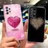 For Samsung Galaxy A32 4G Case SM-A325F Luxury Flowers Painted Cover Soft Slim Phone Case For Samsung A32 A 32 GalaxyA32 5G Bags