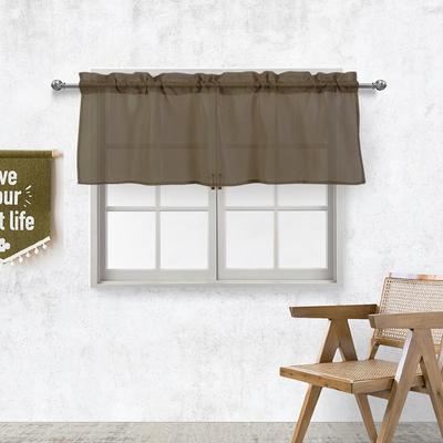 Source Solid Color Linen Curtains Through Rod Curtains Kitchen Curtains, Window Curtains Finished Curtains