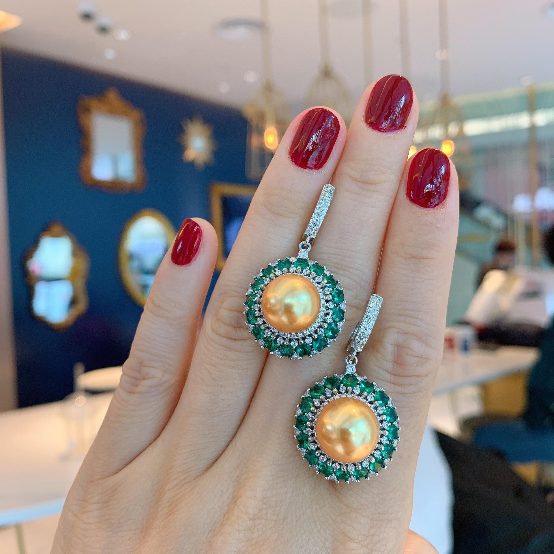 

Серьги с жемчугом женская мода креативные украшения светские украшения серьги-гвоздики женская мода