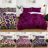 Duvet Cover Set Fashion Leopard Print, Comforter Cover Bedding Set No Filler, Soft Fabric For Family Bedroom Daily Use
