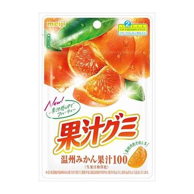 MEIJI Gummiartige Kaumarmelade mit Mandarinengeschmack, 54 g