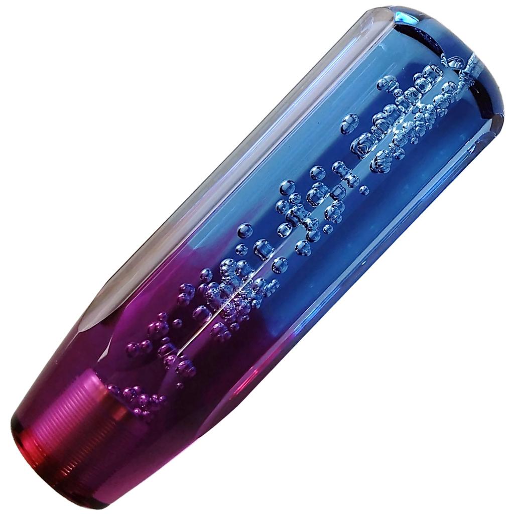 tonra Universal Crystal Stick Shape Adapter M8 M10 M12 45x150mm 280g Acrylic MT AT Car Blue Purple