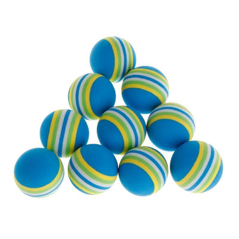 

Pack of 10 Pet Ball for Medium Dogs Pet Puppy Home Outdoor Playing Fetching синий