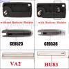 Guscio Chiave Auto Pieghevole Modificato Jingyuqin Ce0536/0523 Hu83 Va2 Per Peugeot 107 207 307 407 306 308 408 508 Citroen C2 C3 C4