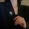 Simple Personality Star High-End Sense Brooch Cute Trendy Design Corsage Pin For Evening Banquet Suit Emblem Jewelry