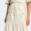 Adidas Originals Striped High-Waisted Loose Long Casual Skirt Women Skirts White KC0768
