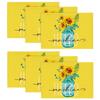 Yellow Hello Sunshine Sunflower Summer Placemats for Dining Table, 12 X 18 Inch Spring Holiday Decoration Rustic Vintage Washable Table Mats Set of 4
