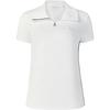Golf Collection SS25 Fashion Solid Color Comfortable Simple Short Sleeve Polo Shirt Women Tops A11W535126F-WT