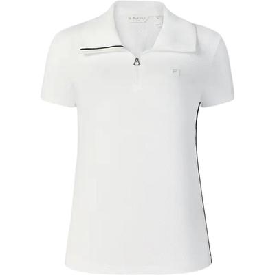Collection Golf SS25 Mode Couleur Unie Confortable Simple Polo à Manches Courtes Hauts pour Femmes A11W535126F-WT