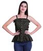 Moomaya Casual Shoulder Strap Flared Hem Cotton Slub Printed Women Summer