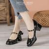 Summer Mary Jane women's shoes new spring and summer thick heel high heel bow temperament