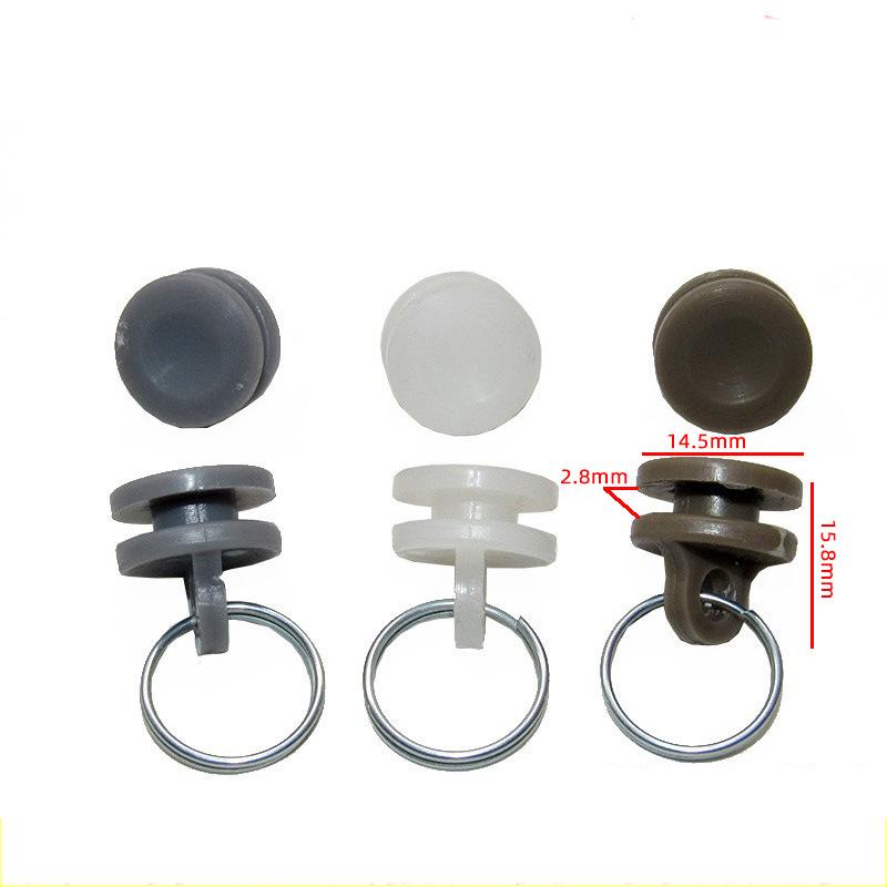 

Heavy Truck Curtain Track Pulley & Slide Buckle for Jiefang Da J6 Series (Xiao J6, J6P, JH6, J6L, J6M) Gray, 20 pcs, with rings