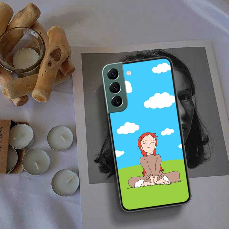 A-Anne of Green Gables Anne Shirley Phone Case For Samsung S25 Edge S24 FE Galaxy S22 Ultra S21 Plus S20 S23 S10 Plus Cover Sili