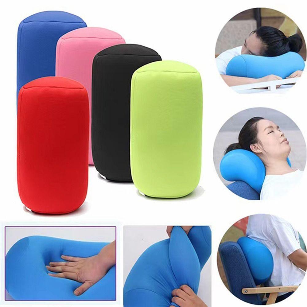 Comfortable Microbead Bolster Tube Pillow Mini Neck Support Pillow New Bone Pillow  Home Sleep