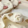 Soft Cotton Newborn Hat Cute Bear Bow Baby Fetal Cap Spring Autumn Infant Girl Boy Beanie 0-3 Months