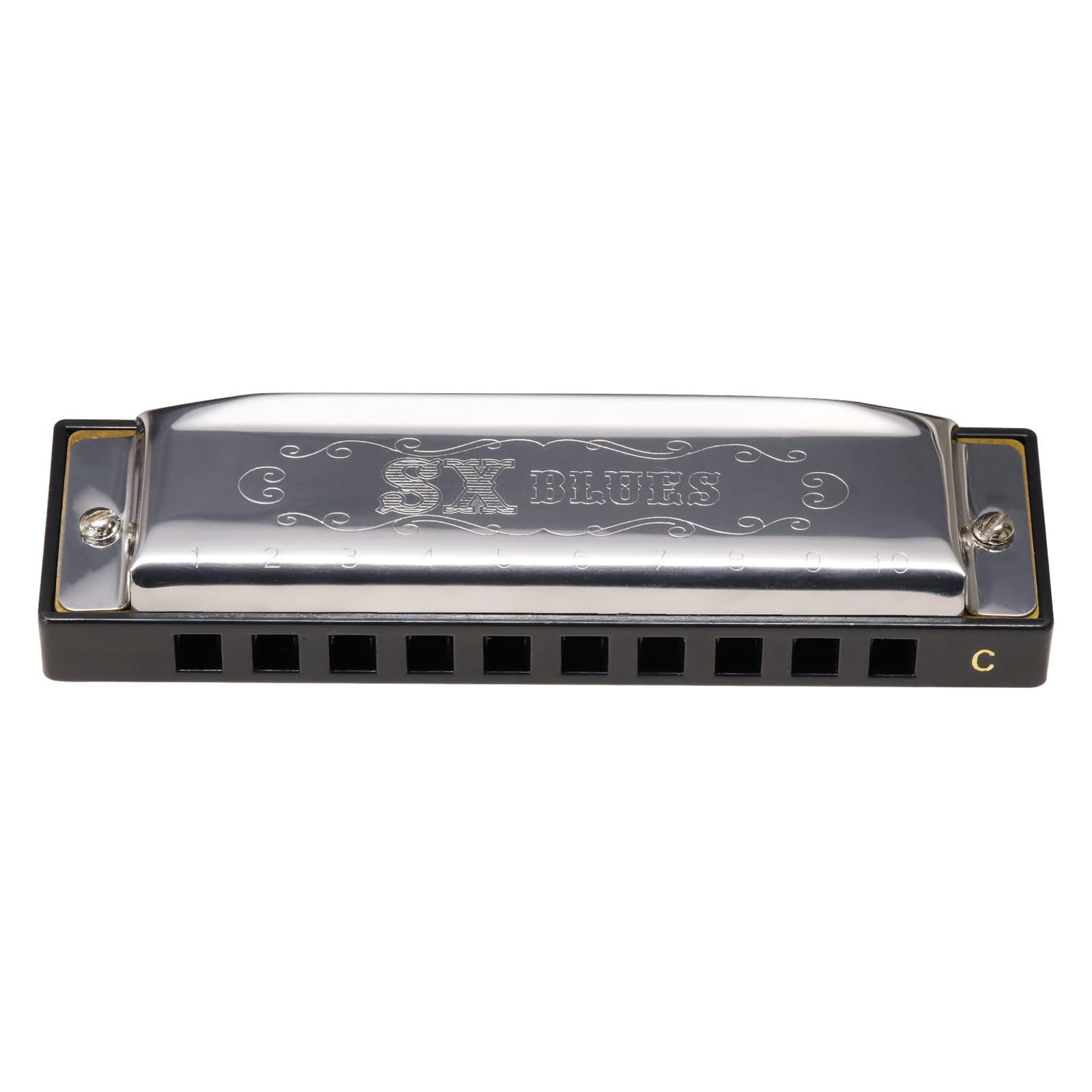 

SX BLUES HARMONICA блюзовая губная гармошка 10 отверстий C Key HM1020C