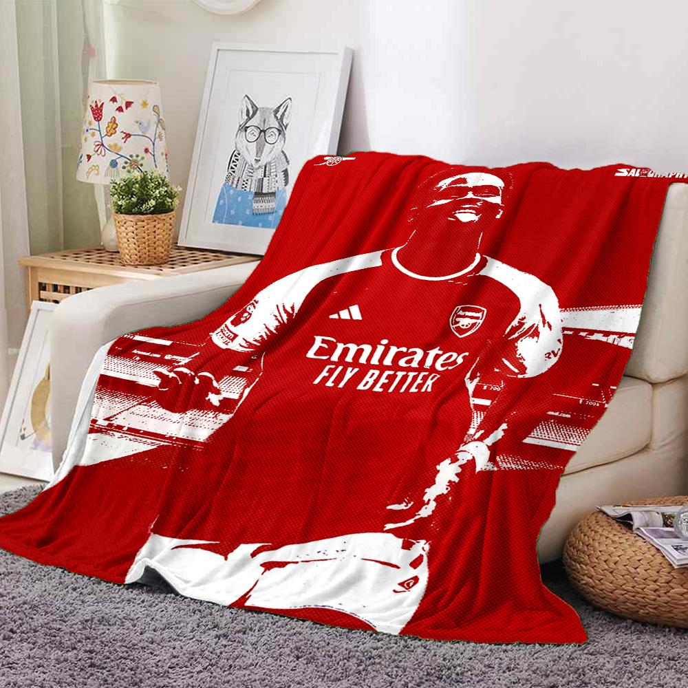 Arsenal Spieler Jubel Decken Flanell Bedruckt Atmungsaktiv Warm Überwurfdecke für Zuhause Büro Bettwäsche 0708a30