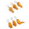 Llavero Divertido de Muslo de Pollo Frito Ala de Pollo Colgante Creativo Mini Simulación Comida Con Llavero Para Accesorios de Bolso de Mano