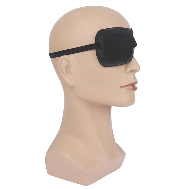 Eye Patch Unisex Black Single Eyepatch Washable Adjustable Blindfold